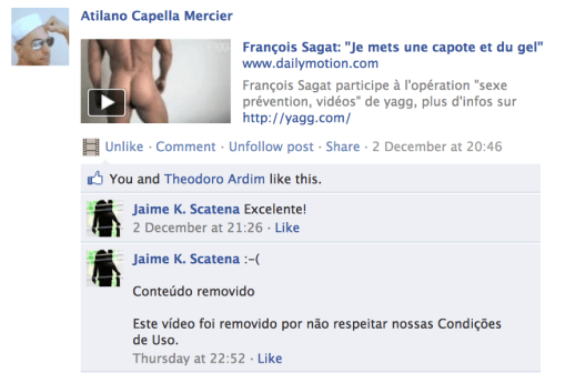 Sagat - Conteúdo removido